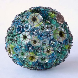 Blue Glass sculpture