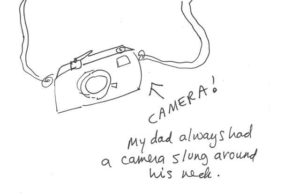 sketch of a camera
