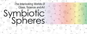 Symbiotic Spheres banner with drawings of atoms and a color spectrum.