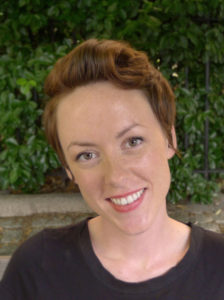 Headshot of Sarah Beck smiling. Symbiotic Spheres exhibiting artist.