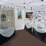 booth showcasing the glass art of Jill Tarabar