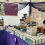 Booth showcasing the products of Carol's Scents N' Soaps.