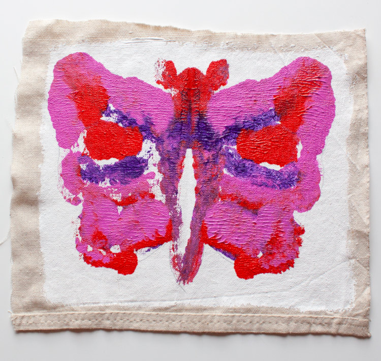 Paint Blot Symmetrical Butterfly Paintings as Beautiful Art Creations