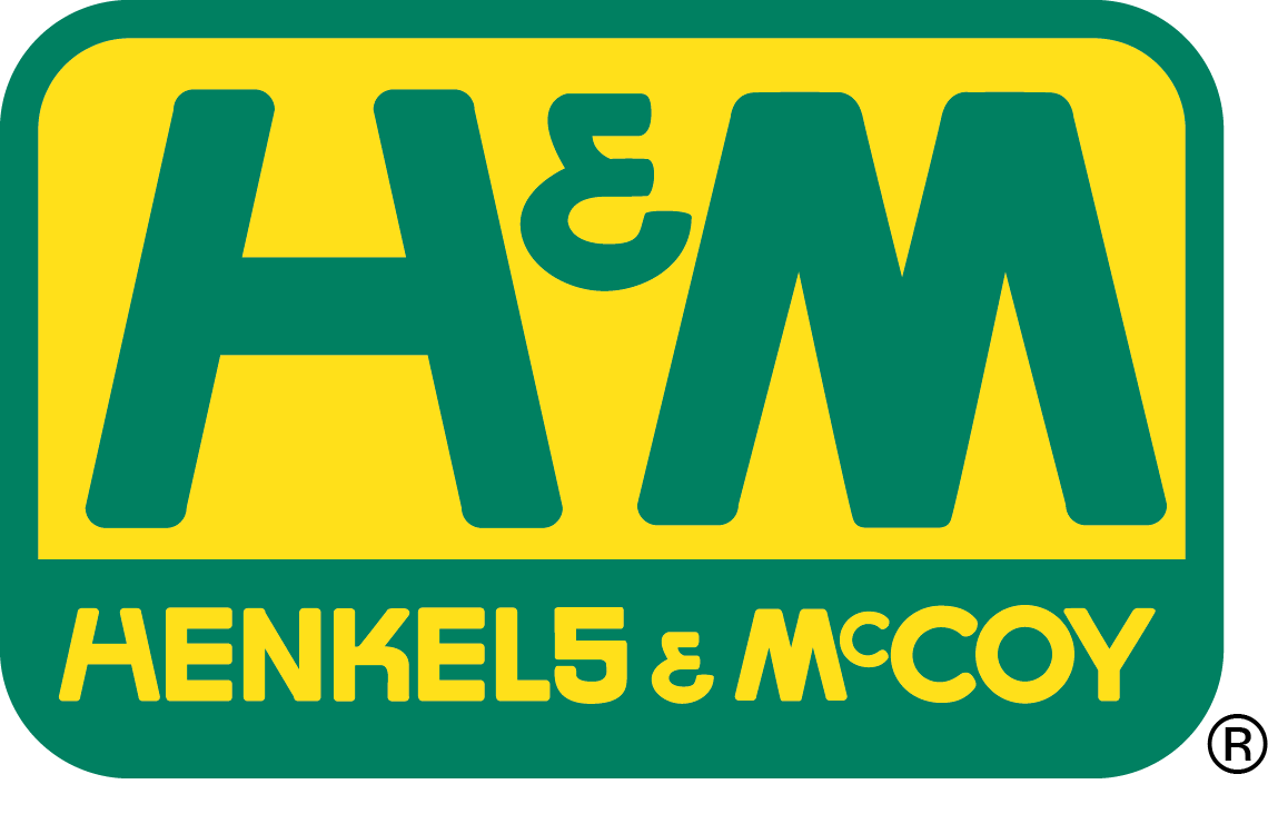 Henkels and McCoy logo in green and white.