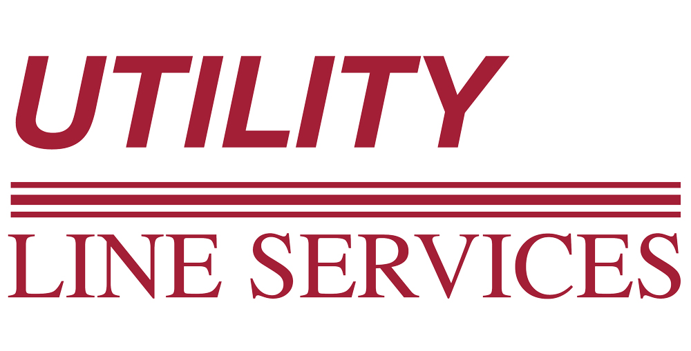 Utility Line Services logo in red. Three red lines divide the words Utility and Services.