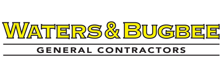Waters and Bugbee General Contractors logo in yellow and black.