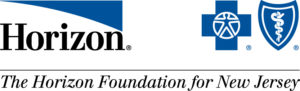 Horizon: The Horizon Foundation for New Jersey logo in black and blue.