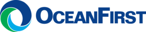 OceanFirst logo in light blue, green, and navy.