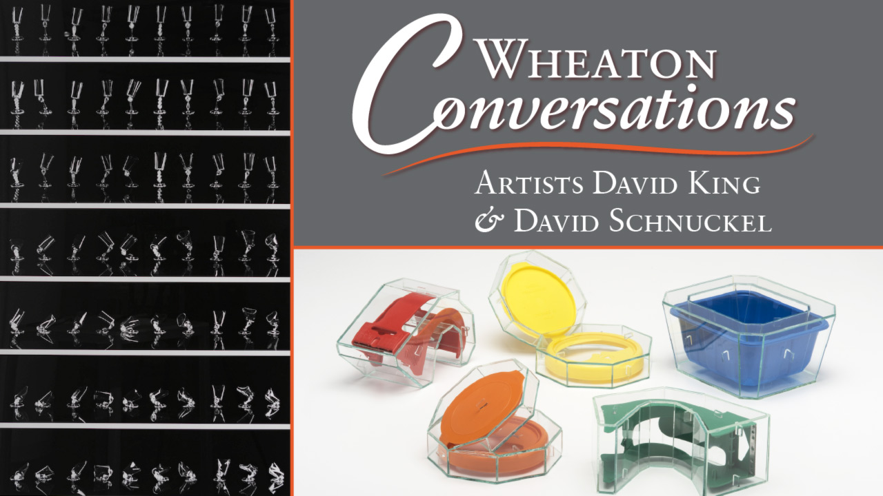 Wheaton Conversations: David King and David Schnuckel. Two images: