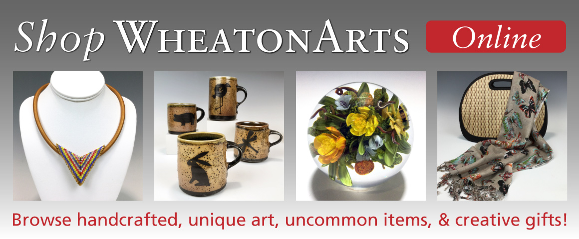 A banner for Shop WheatonArts, with text reading 