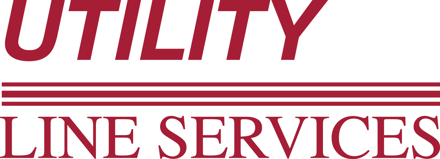 A logo of a group from the 2022 WheatonArts Golf Classic that says in large italic bold red text "UTILITY". Under that is three red thick lines and below them is "LINE SERVICES"